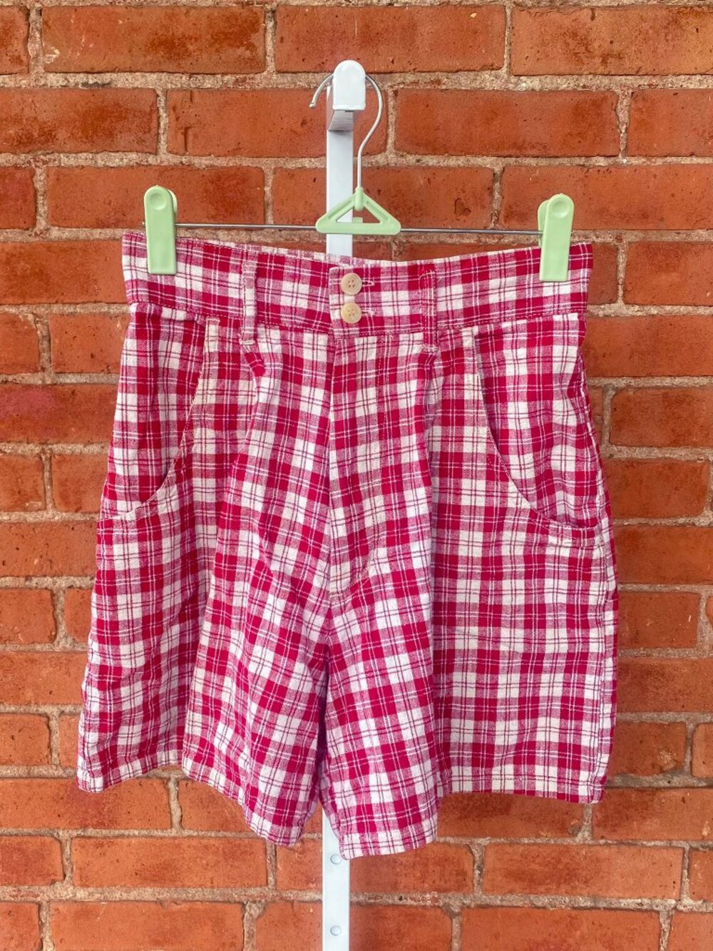 90s gingham shorts